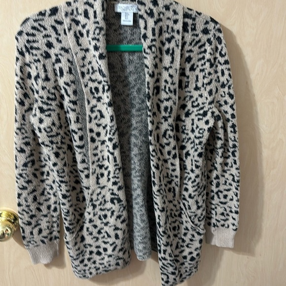 Rachel Zoe Women’s Leopard Print Cozy Cardigan Sweater, Size Small Animal Print - Picture 1 of 6